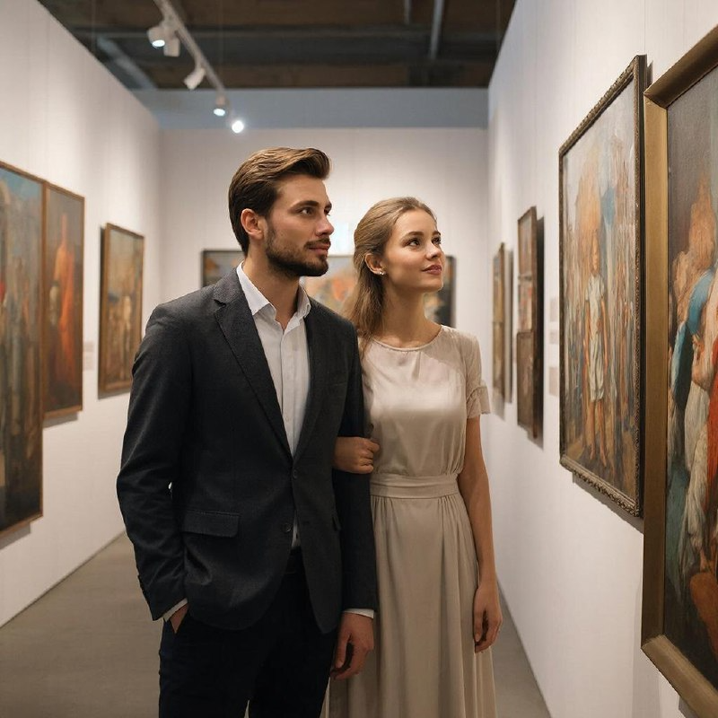 Пара на культурном мероприятии